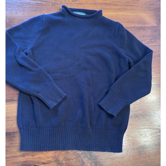 J. Crew Always Boys Navy Blue Roll Neck Sweater Size 8 - Picture 1 of 11